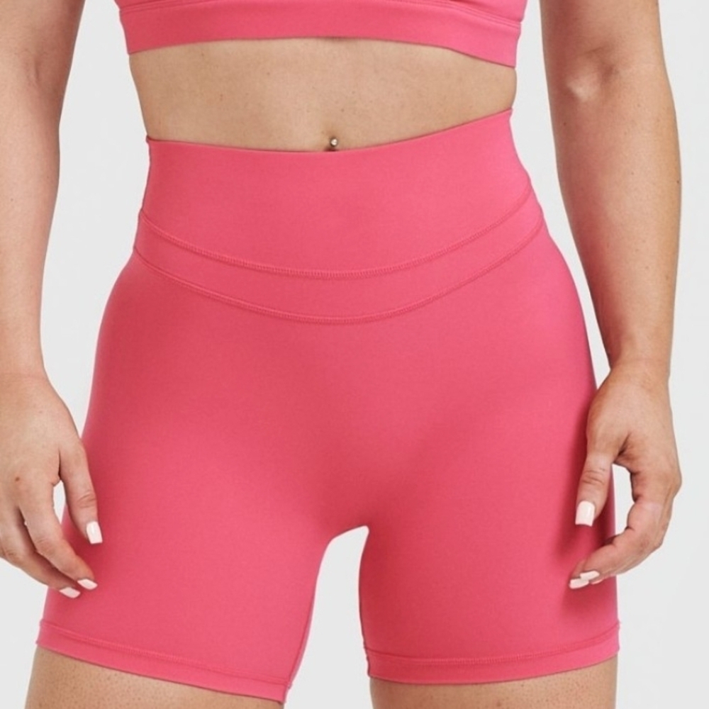 Women's Pink High-Waisted Shorts